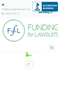 Mobile Screenshot of fundingforlawsuits.com
